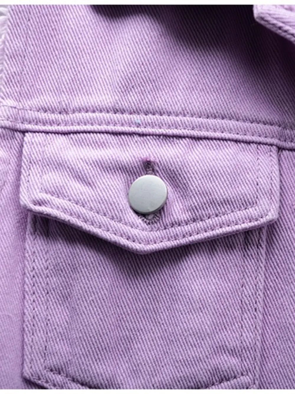 Full Size Button Down Raw Hem Sleeveless Denim Jacket Plus Size, view 2
