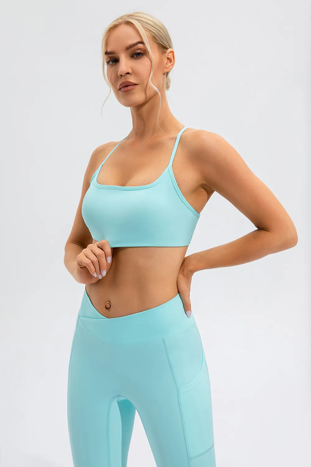 Crisscross Spaghetti Strap Active Cami - Lilixa.store