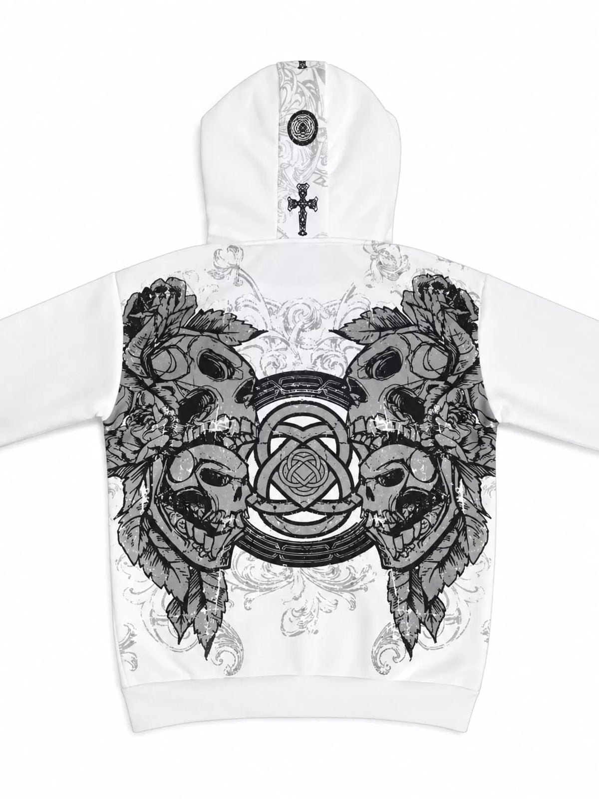 Halloween Gothic Graphic Zip-Up Hoodie, view 15
