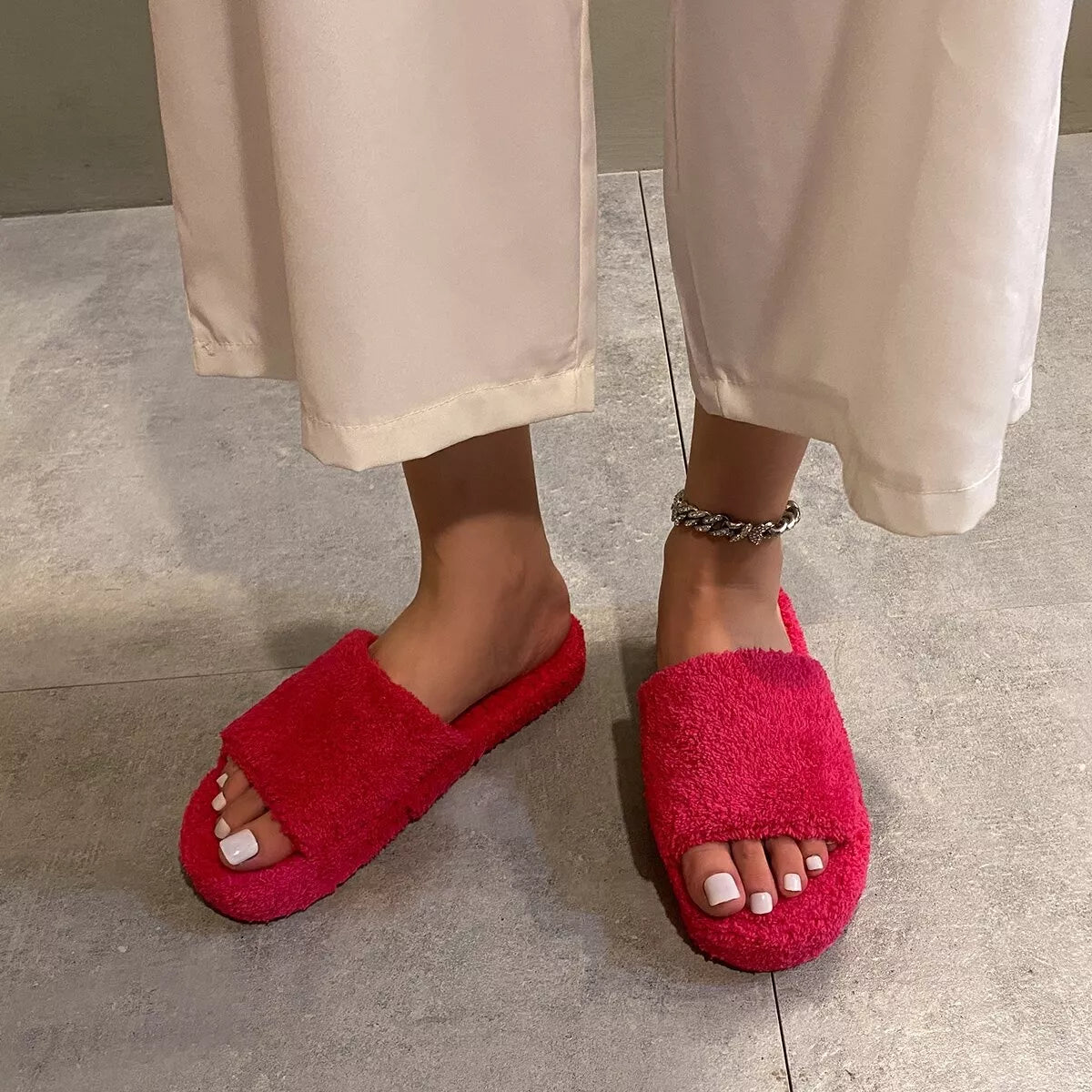 Open Toe Platform Slippers - Lilixa.store
