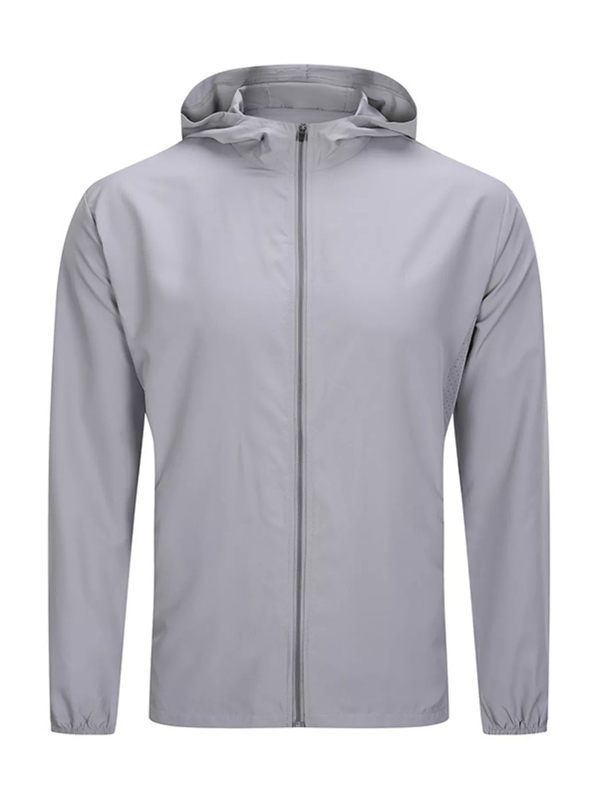 Men's Plus Size Zip Up Long Sleeve Hooded Jacket - Lilixa.store
