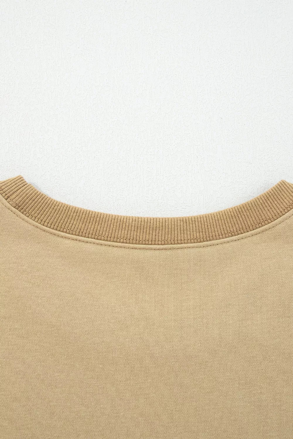 Star Patch Crew Neck Sweatshirt in Tan, view 13