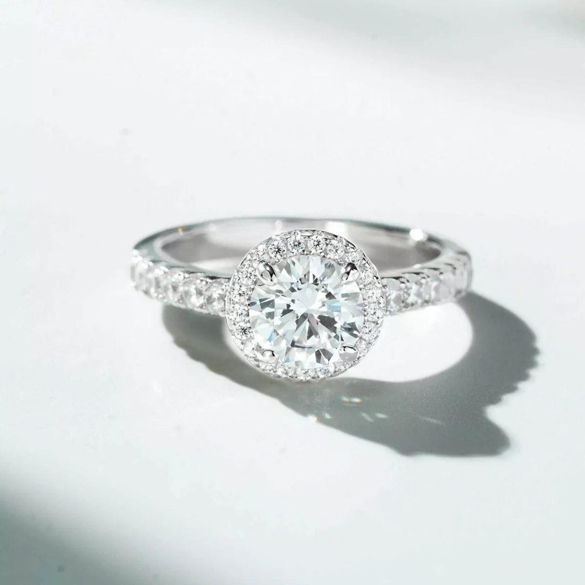 1 Carat 925 Sterling Silver Moissanite Ring