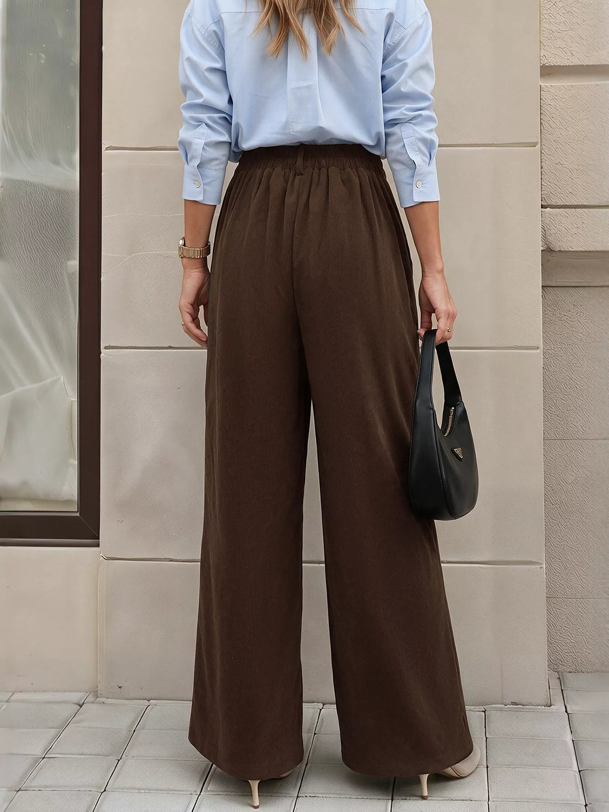 High-Waisted Wide-Leg Pants