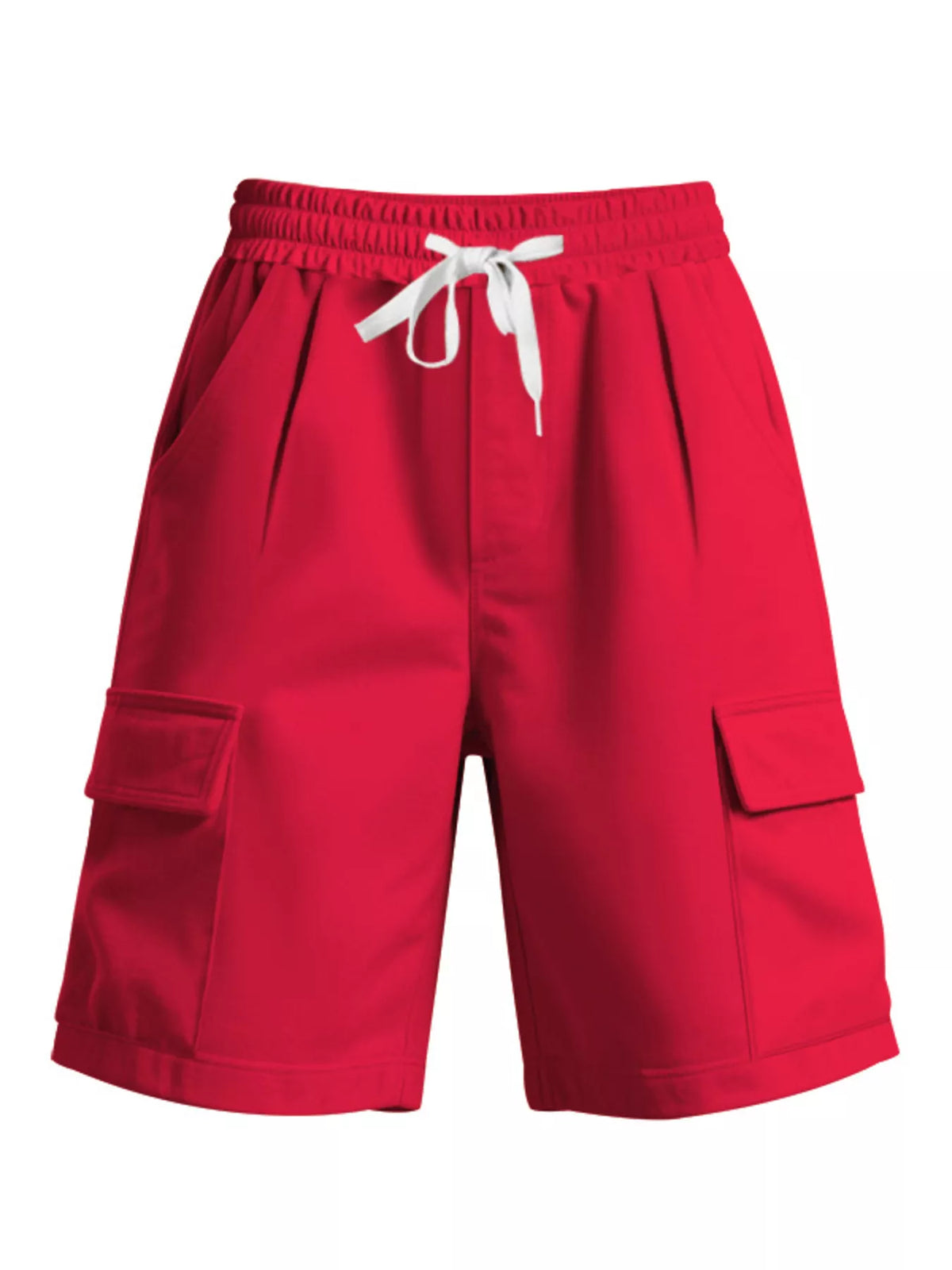 Men's Full Size Drawstring Pocketed Shorts Plus Size, view 2