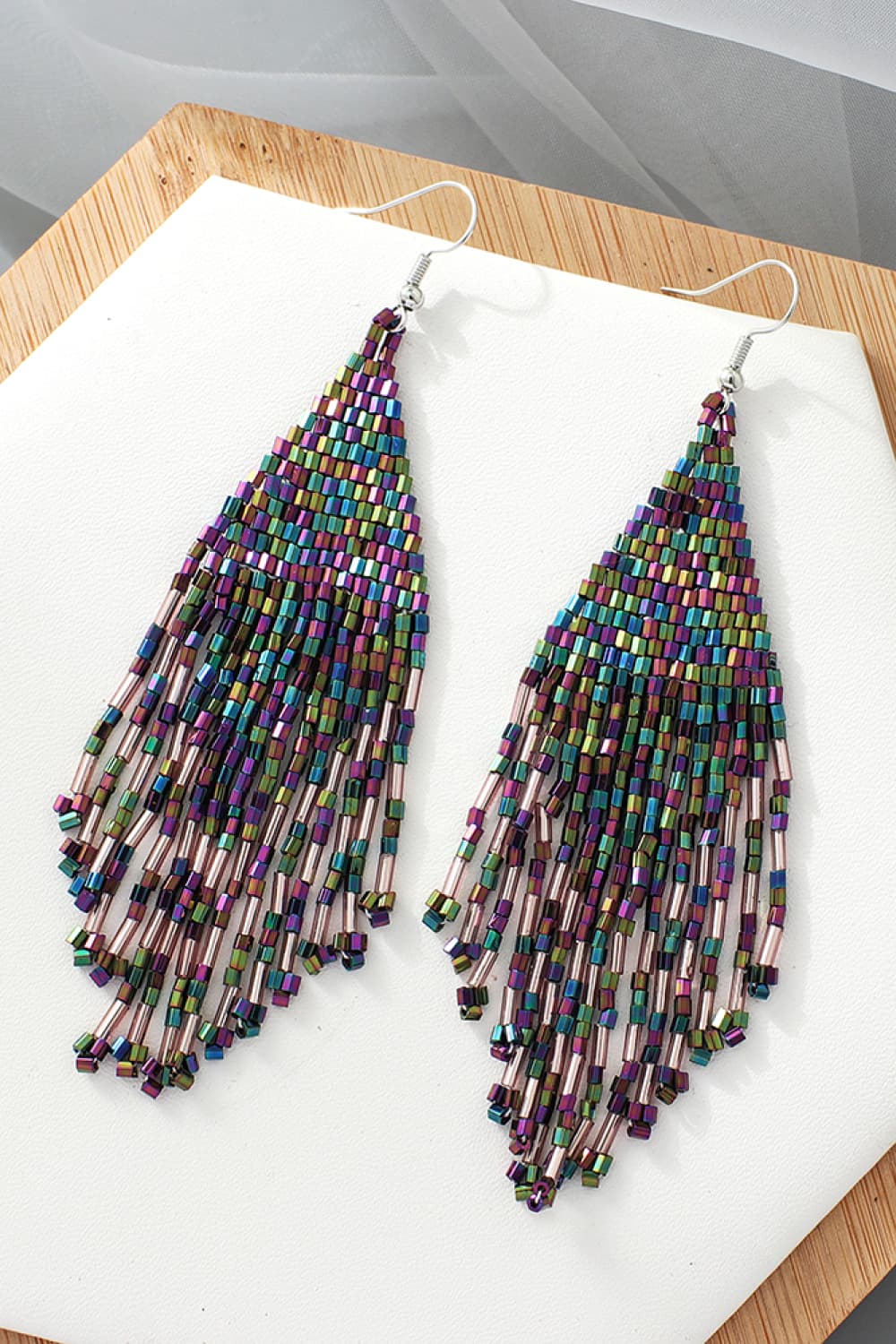 Beaded Dangle Earrings - Lilixa.store