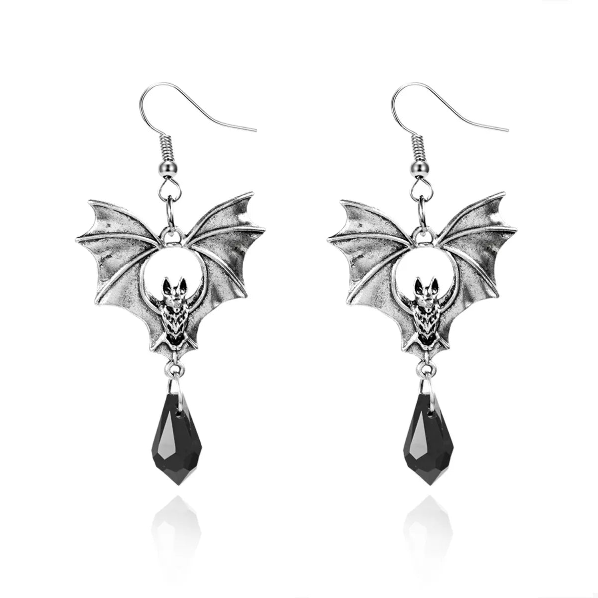 Gothic Bat Drop Earrings - Lilixa.store