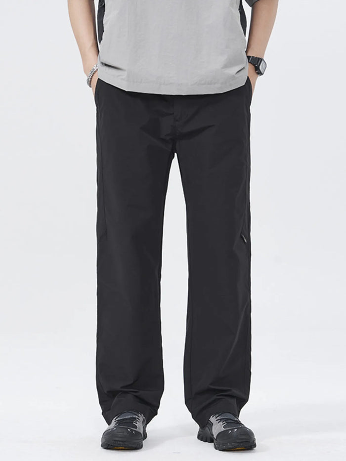 Men's Full Size Wide Leg Pants Plus Size in Black