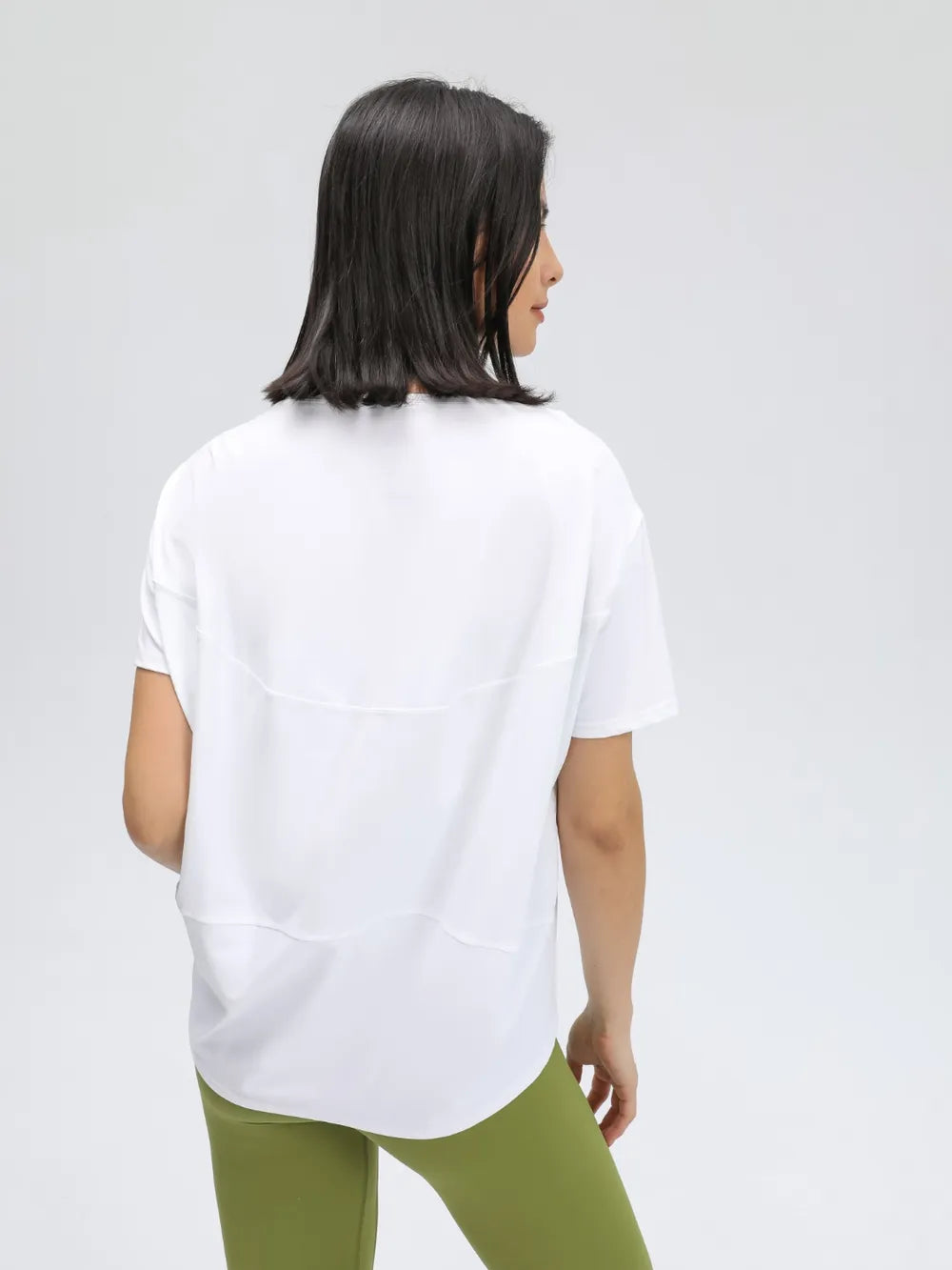 Millennia Round Neck Short Sleeve Active T-Shirt - Lilixa.store