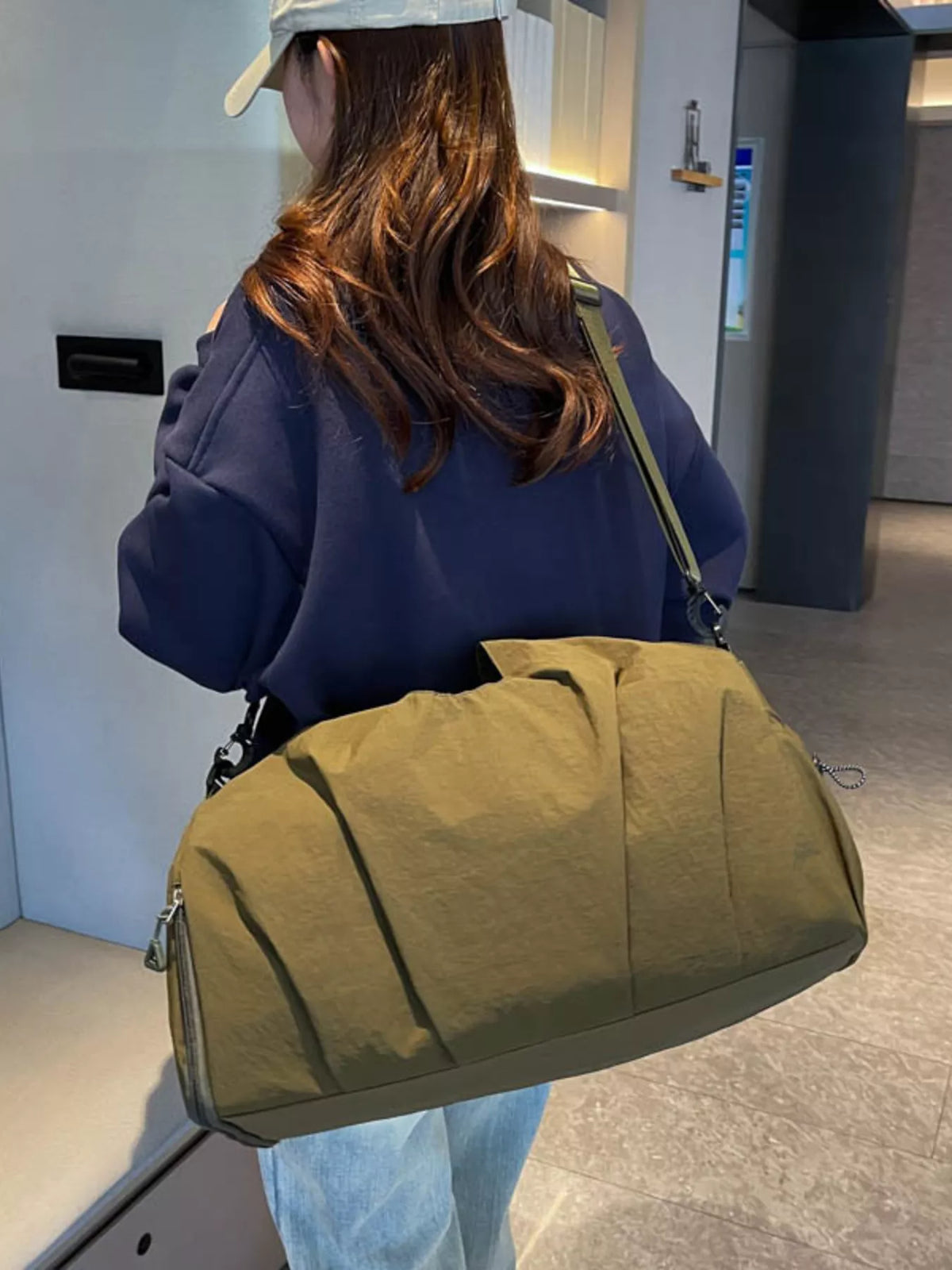 Ruched Large Capacity Travel Bag - Lilixa.store