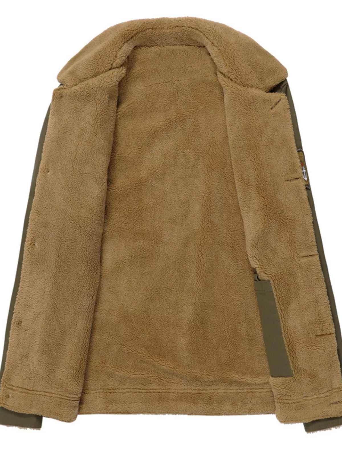Men's Plus Size Button Up Fleece Lined Jacket - Lilixa.store