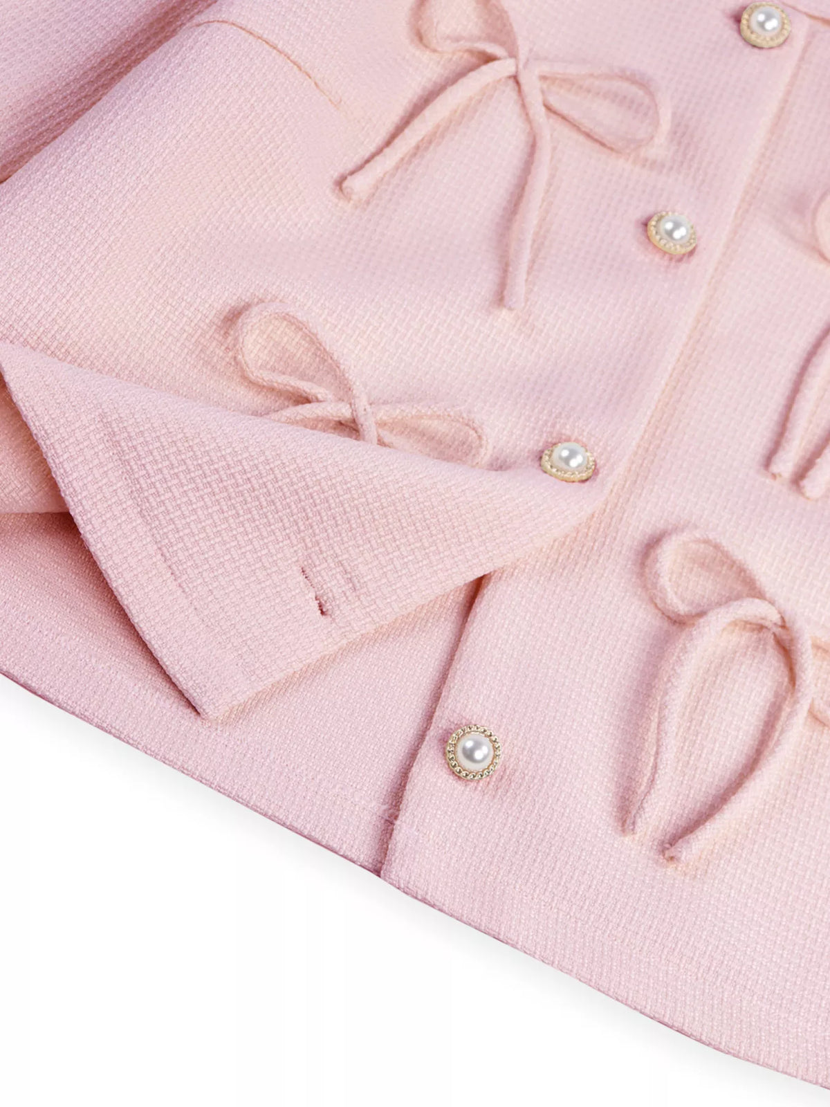 Bow Detail Cropped Outerwear, view 25