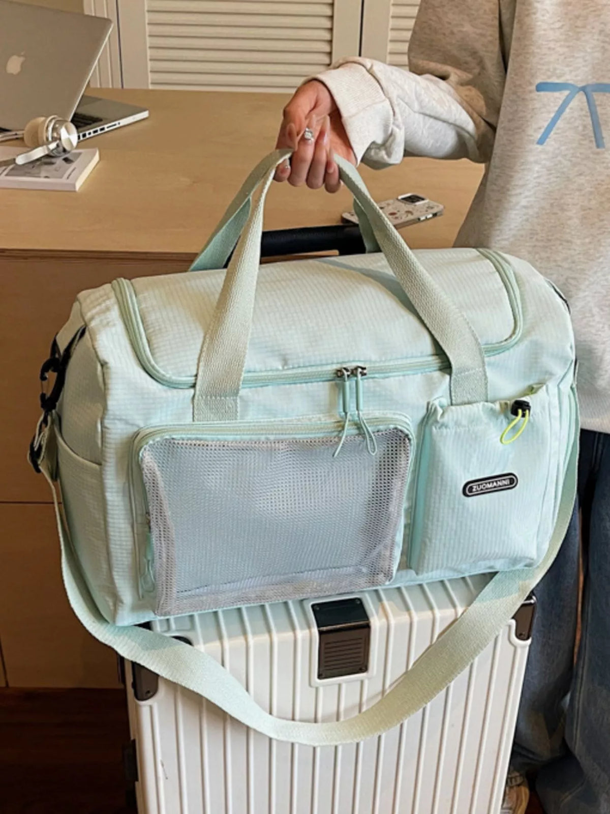 Drawstring Multi Pockets Travel Bag - Lilixa.store