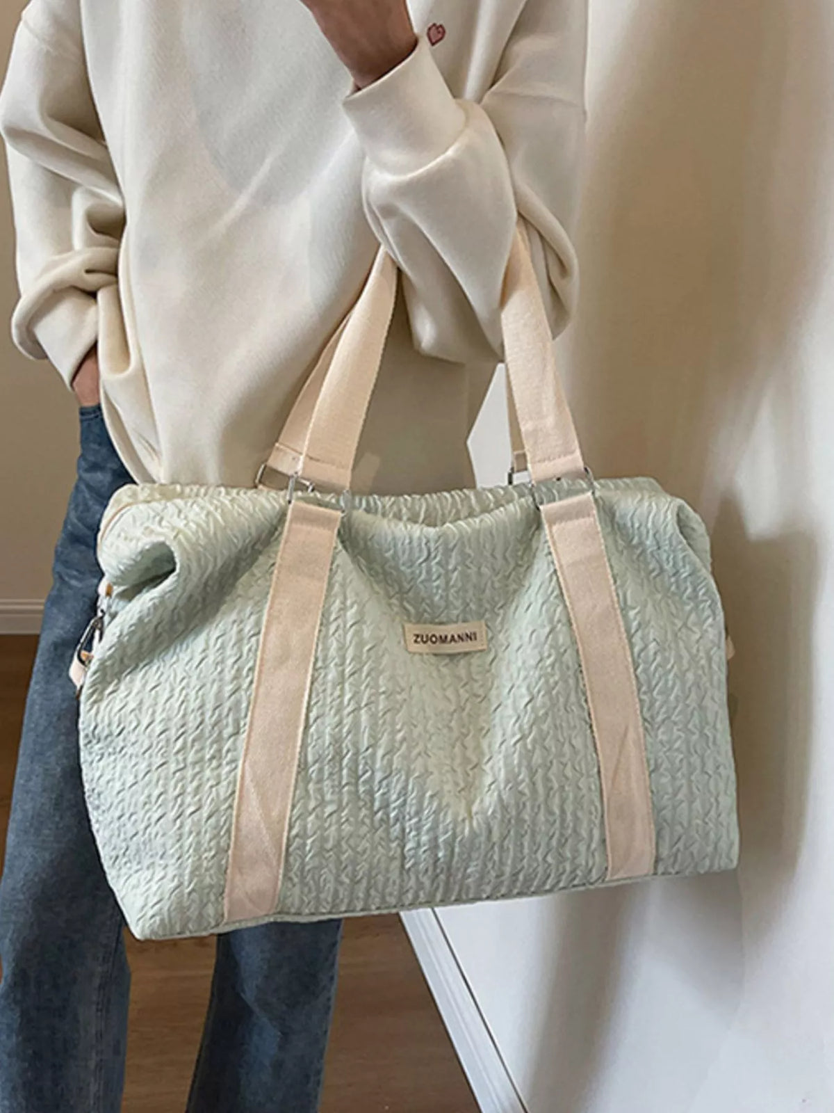 Texture Travel Bag with Adjustable Strap - Lilixa.store