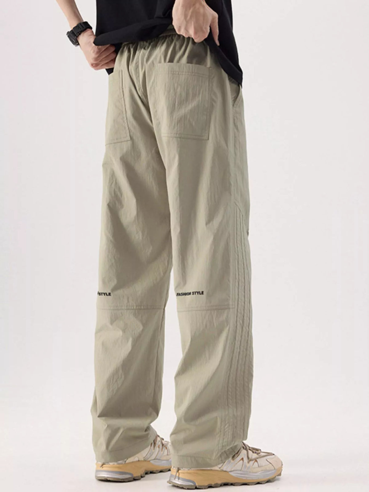 Men's Plus Size Wide Leg Pants, view 6