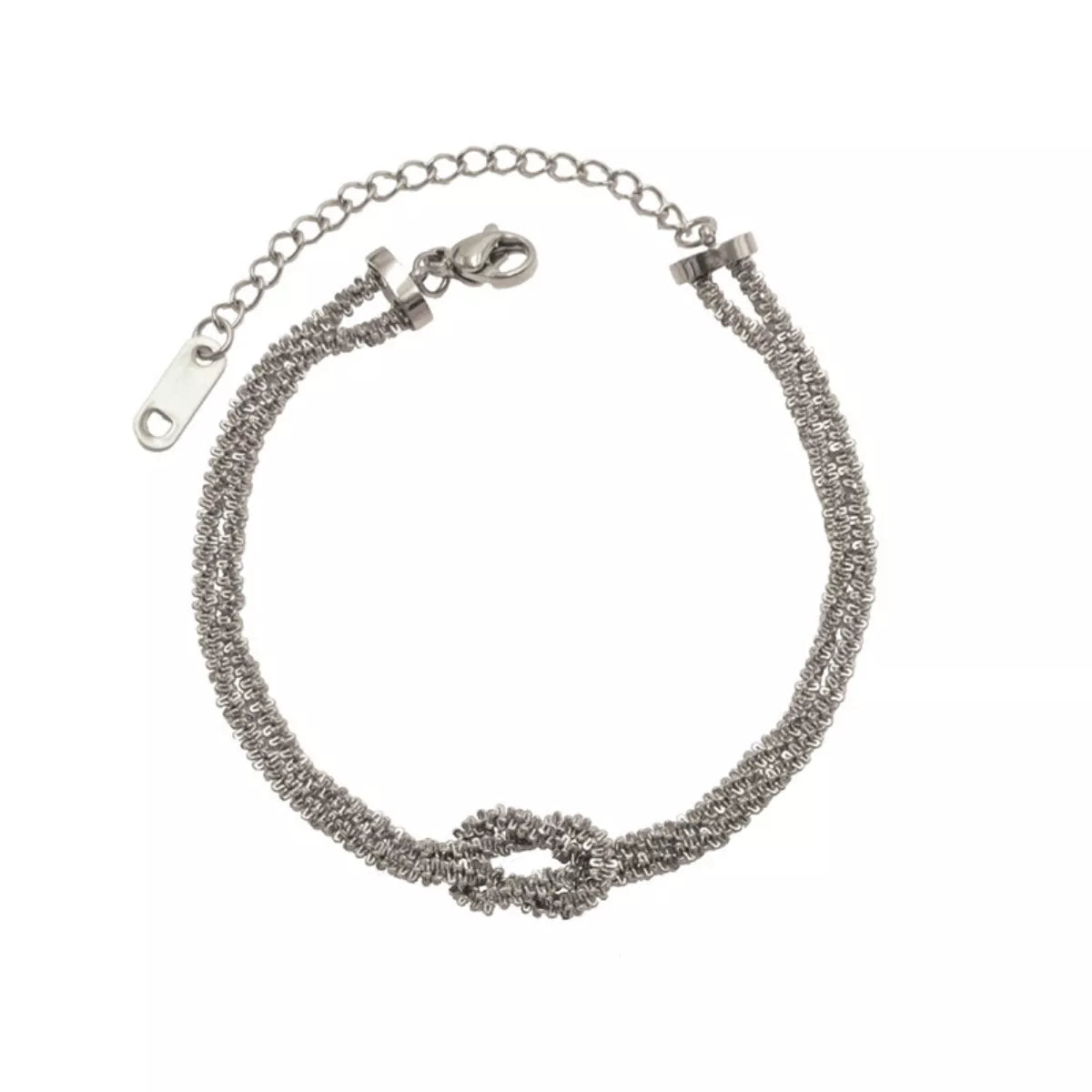 Stainless Steel Twisted Chain Bracelet, view 4