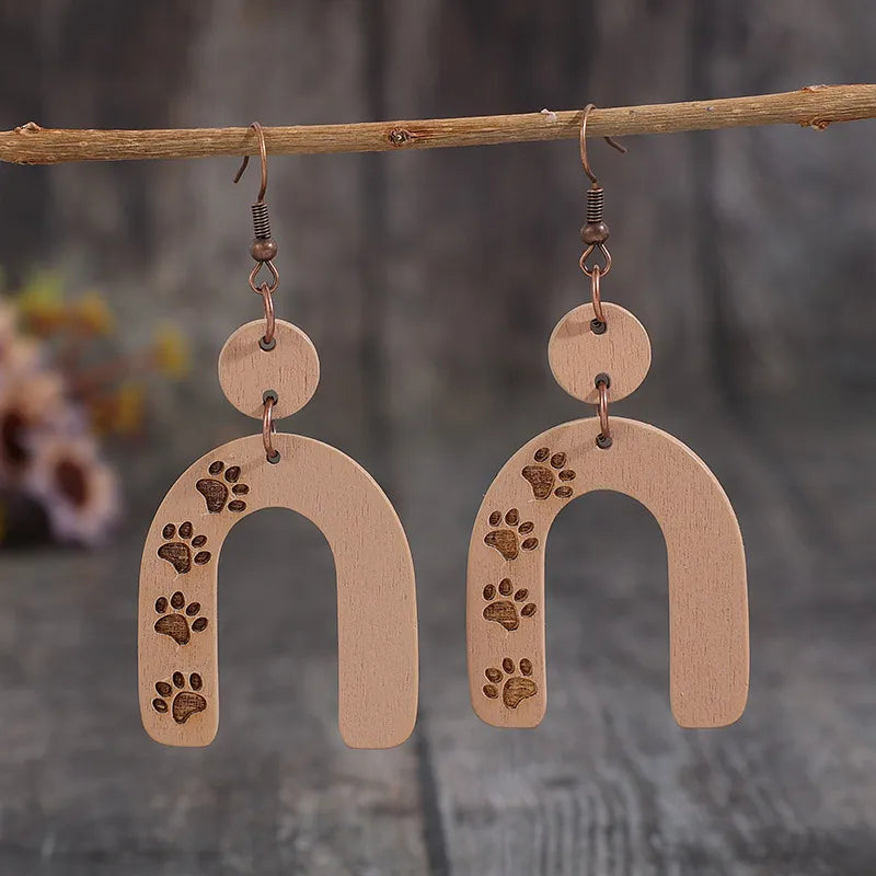 Geometric Shape Wooden Earrings – image 1 | Lilixa Trending Jewelry
