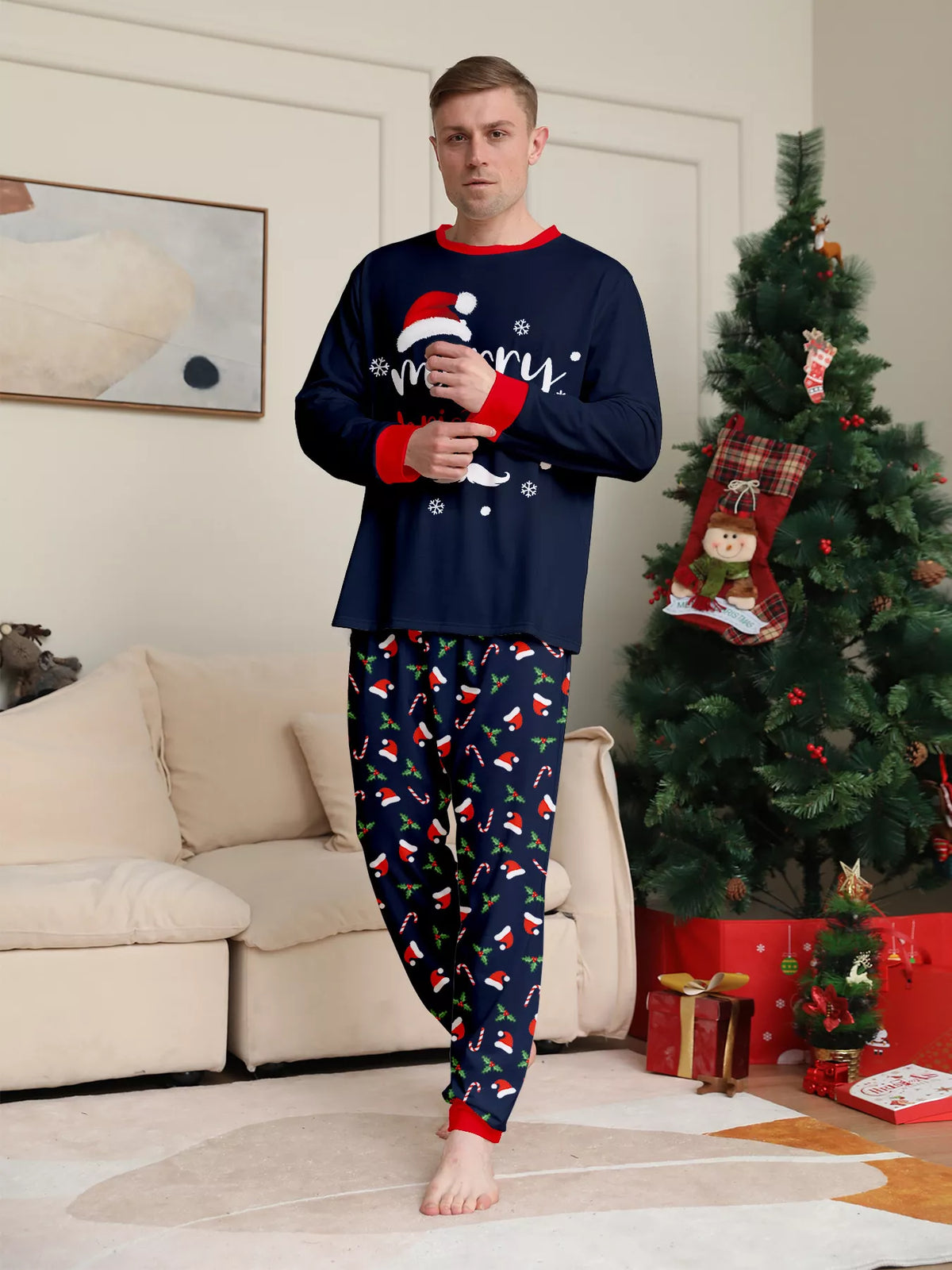 Full Size Family Matching Christmas Pajama Set Plus Size - Lilixa.store
