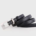 Leather Belt with Silver Buckle - Lilixa.store