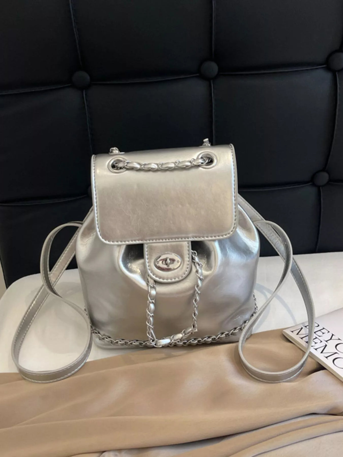 Pearl Decor Backpack Bag - Lilixa.store