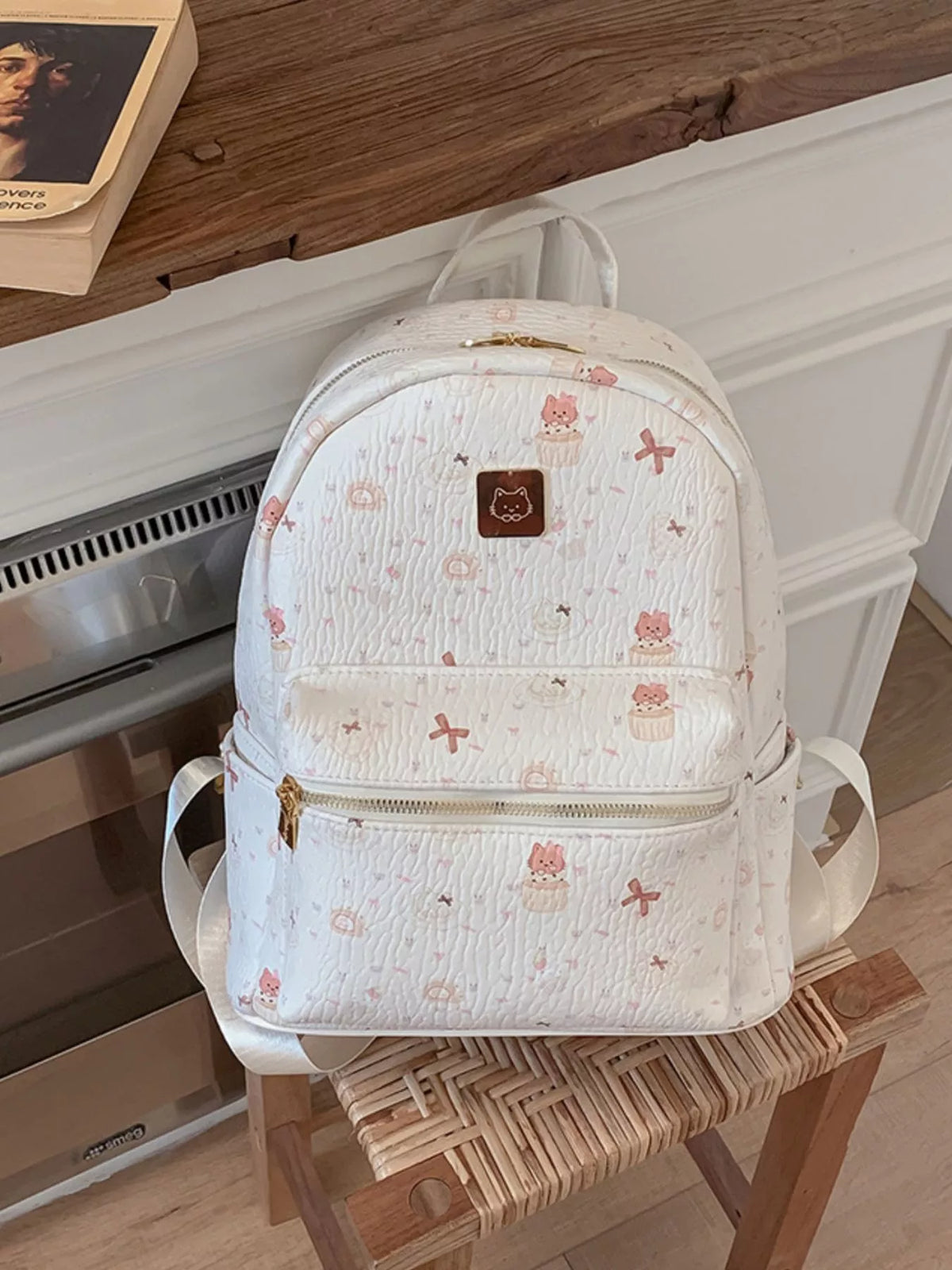 Patterned Lightweight Backpack Bag