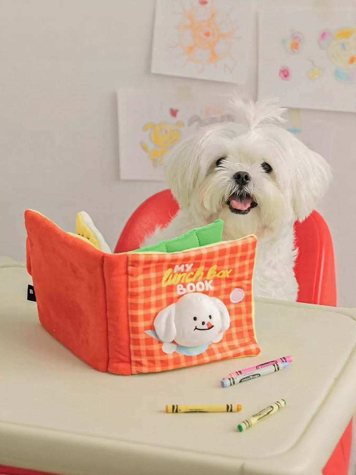 Interactive Crinkle Book Pet Sound Toy