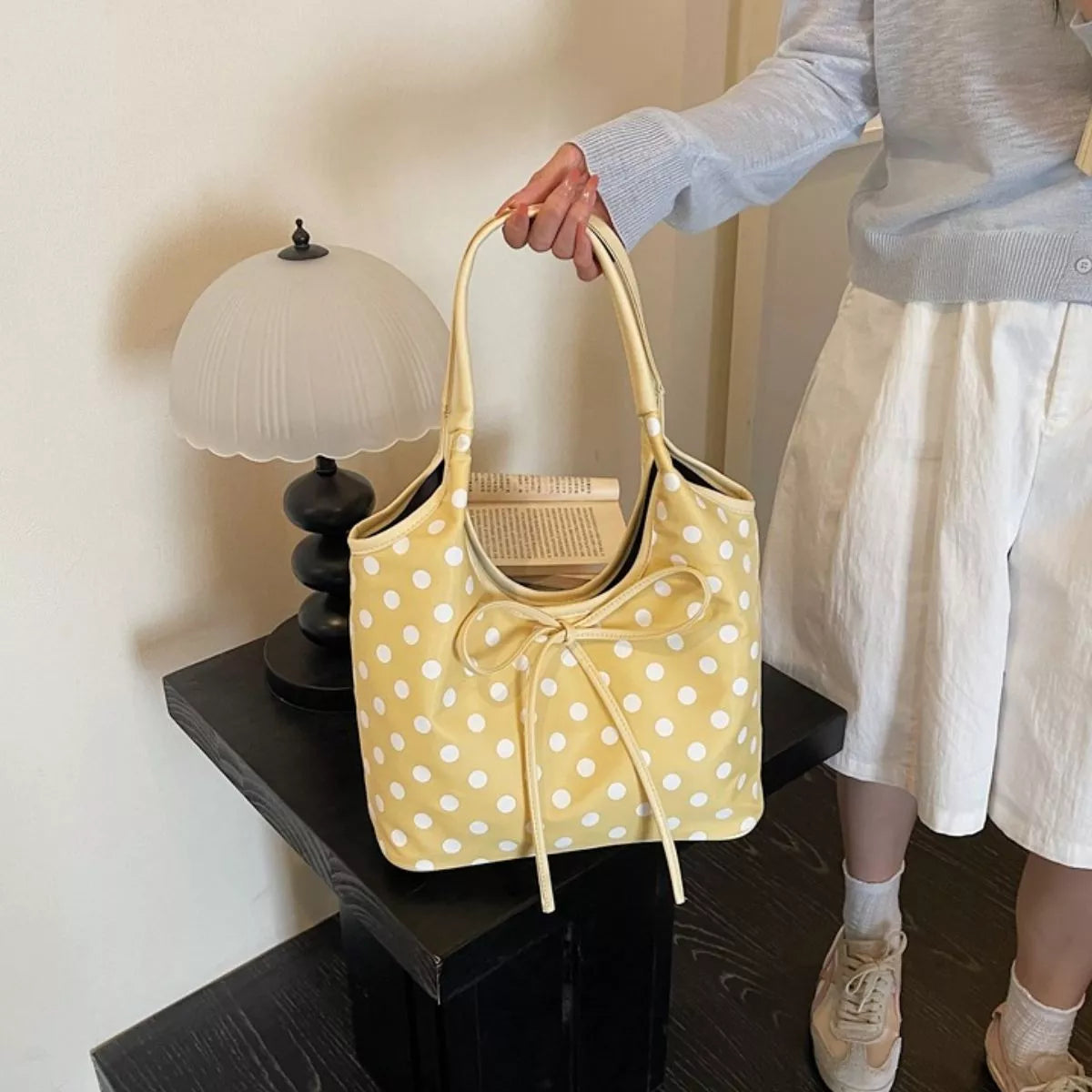 Polka Dot Bowknot Shoulder Bag - Lilixa.store