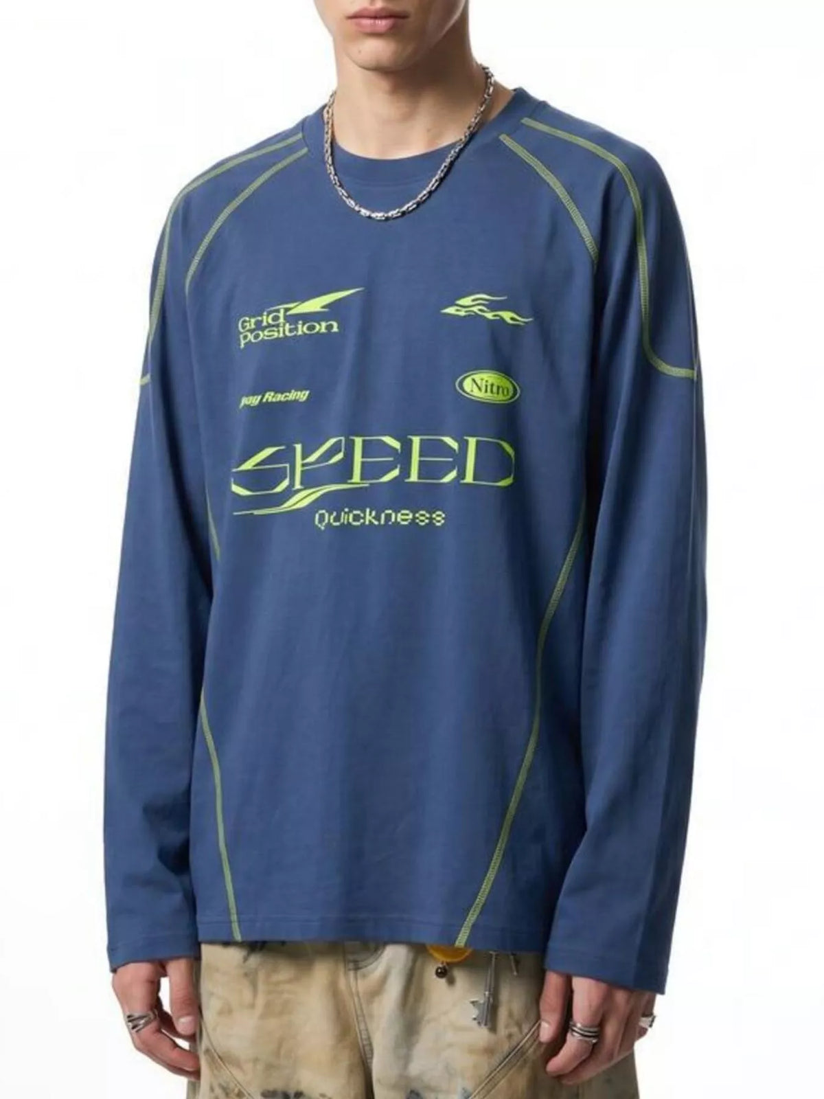 Men's Letter Graphic Long Sleeve T-Shirt - Lilixa.store