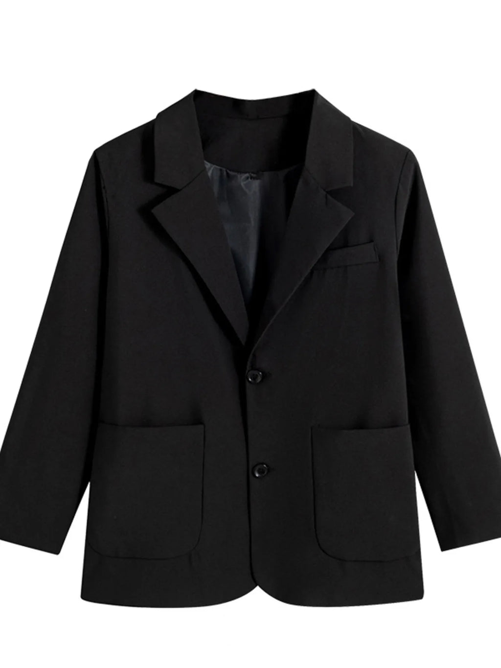 Men's Full Size Lapel Collar Long Sleeve Blazer Plus Size - Lilixa.store