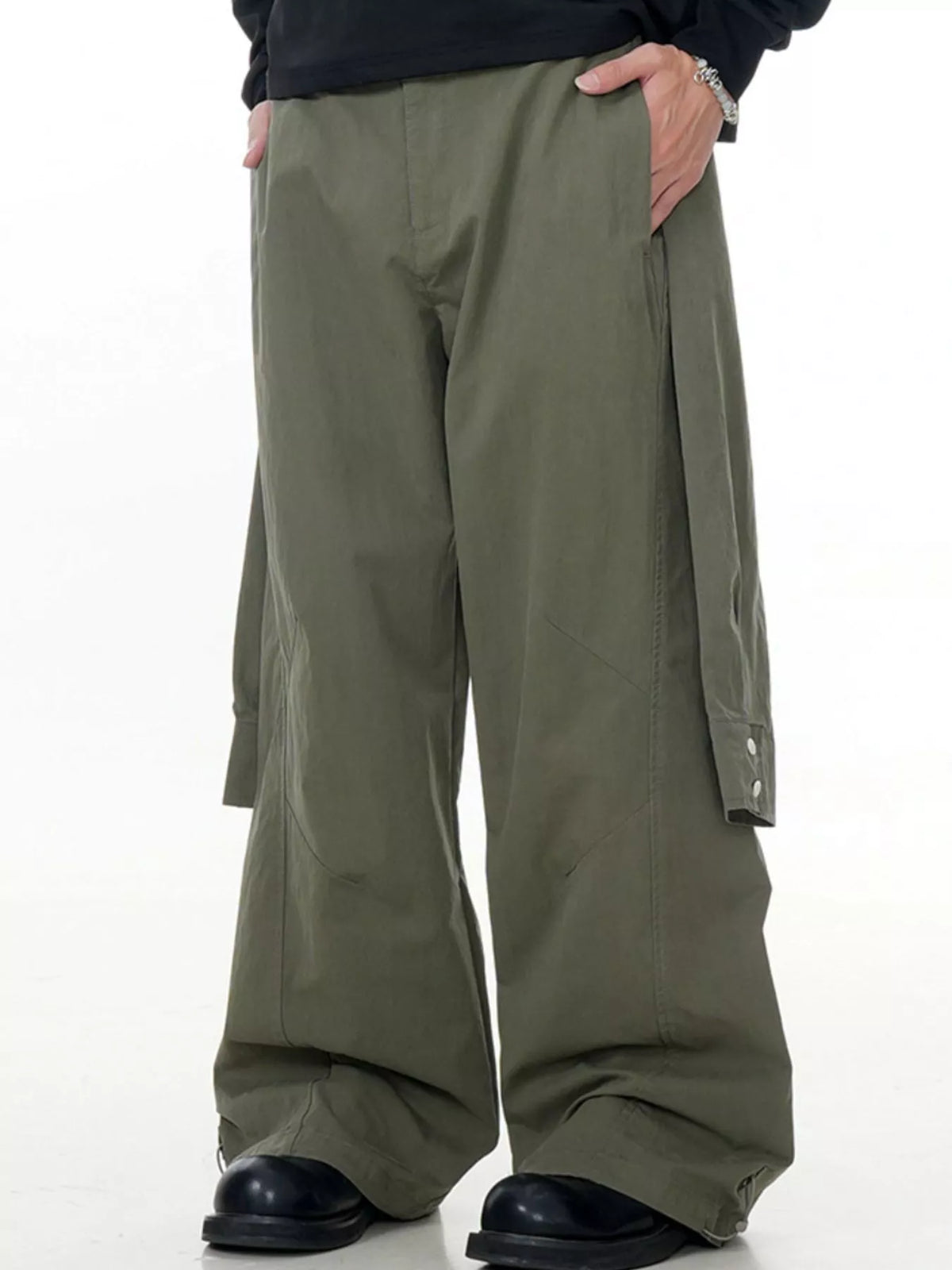 Men's Wide-Legged Casual Pants, view 4
