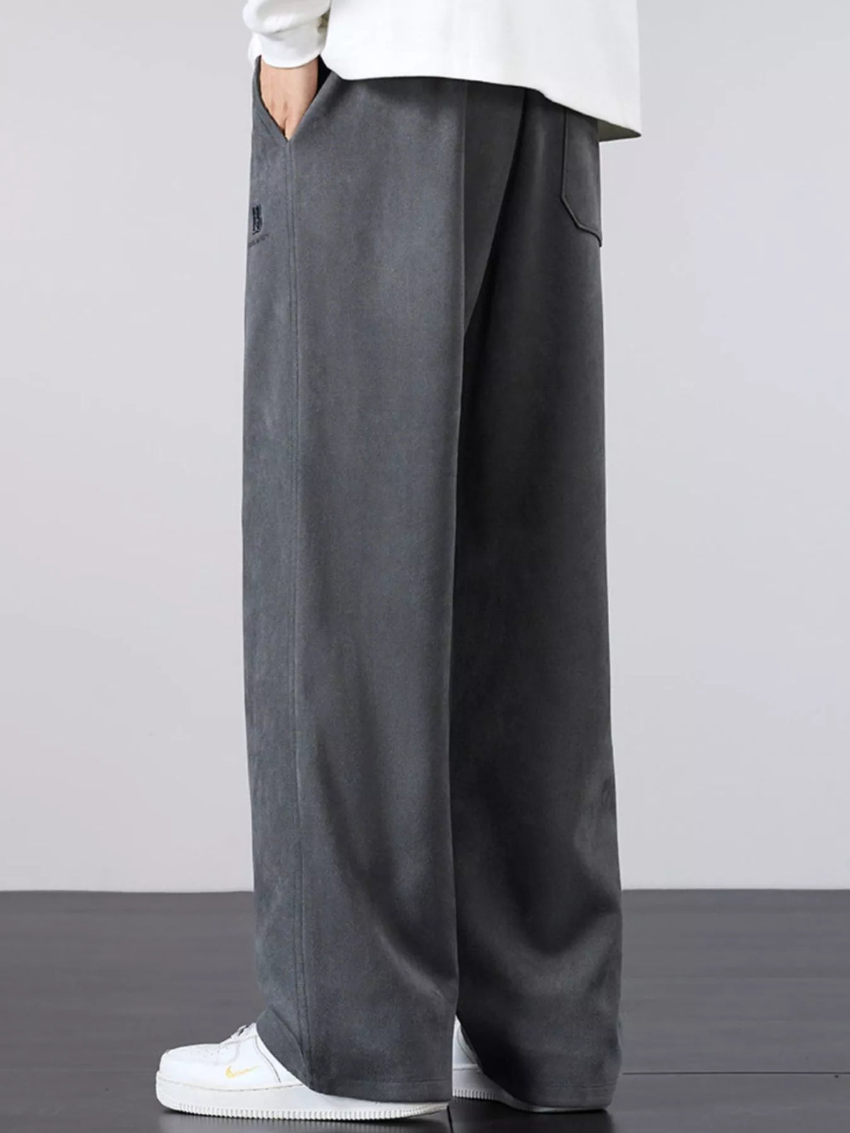 Men's Plus Size Casual Loose-Fit Drawstring Pants, view 5