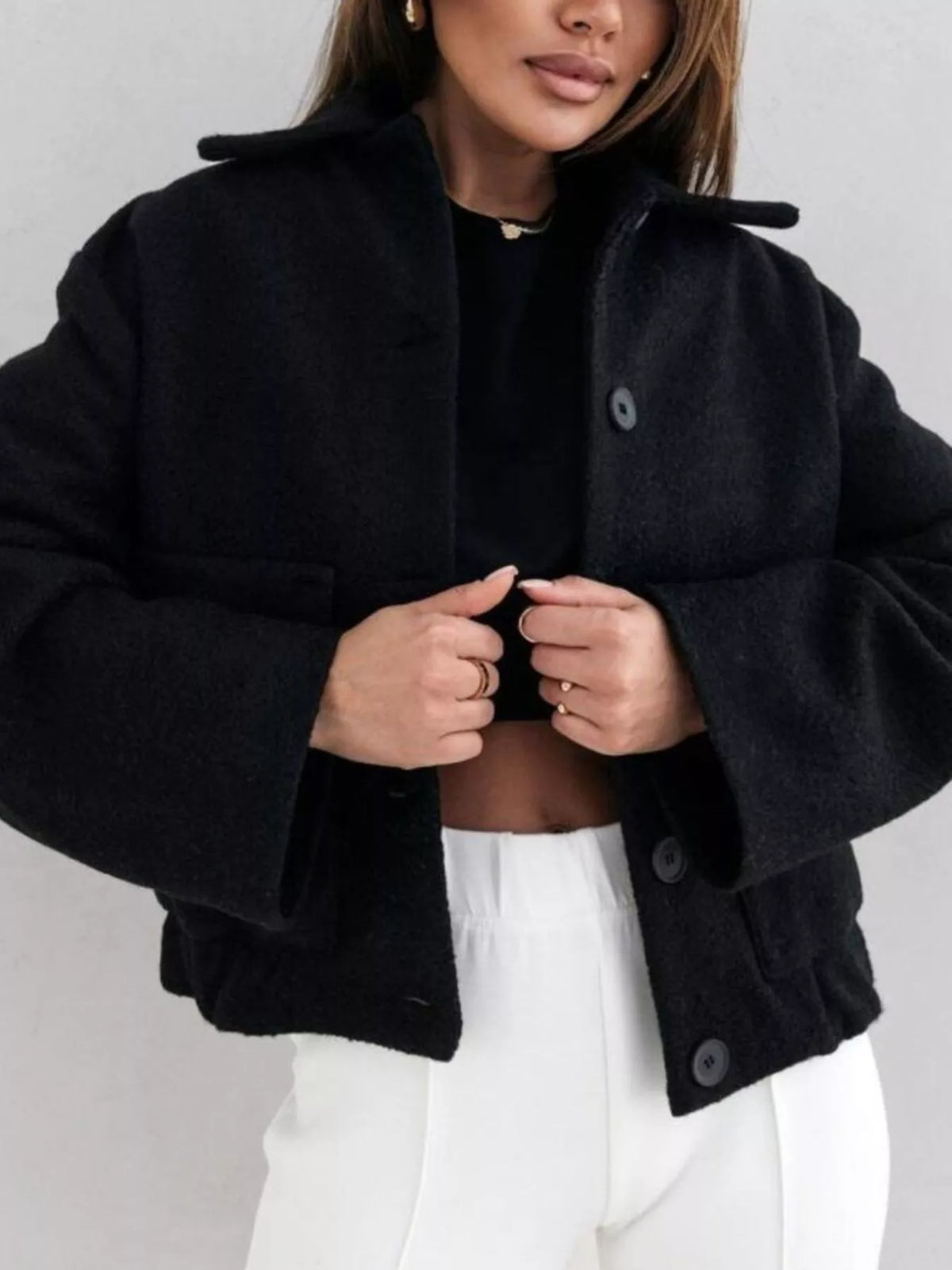 Button-Down Long Sleeve Outerwear, view 4