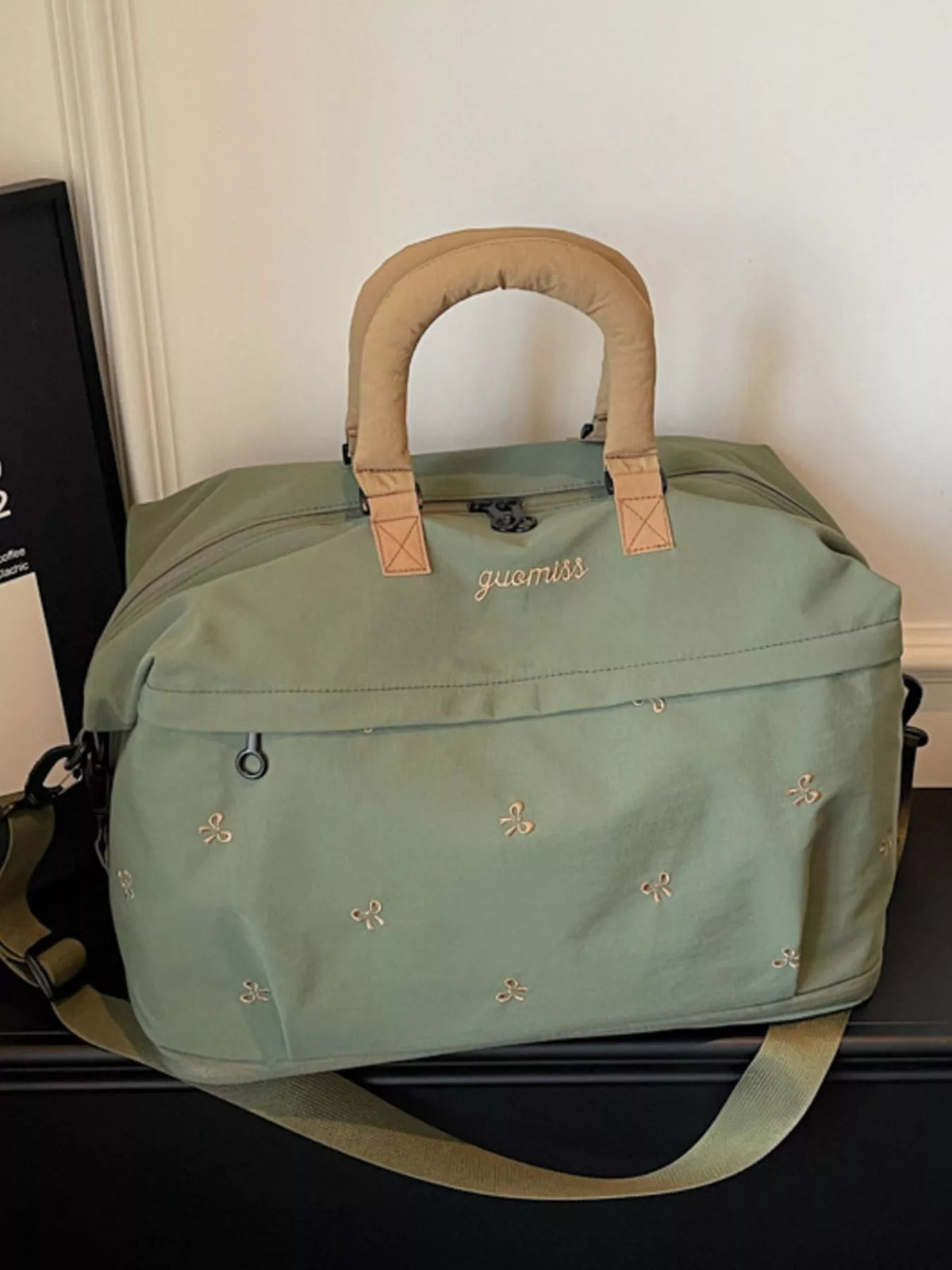 Bow Embroidered Travel Bag - Lilixa.store