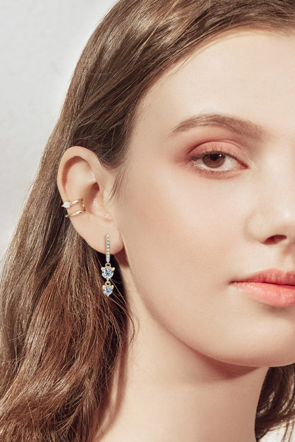 Adored Be The One Moissanite Drop Earrings - Lilixa.store