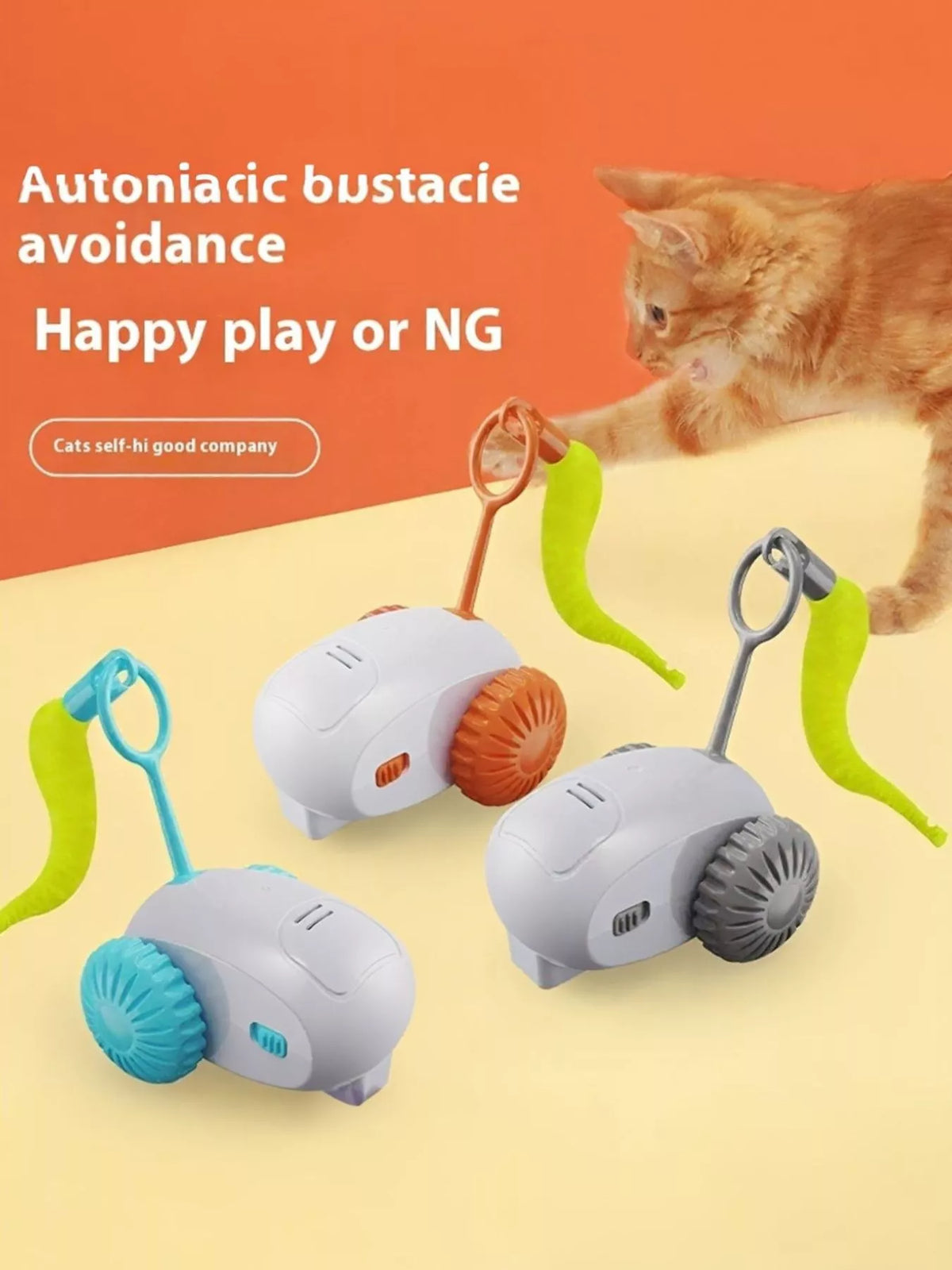 Interactive Self-Rotating Pet Teaser Toy - Lilixa.store