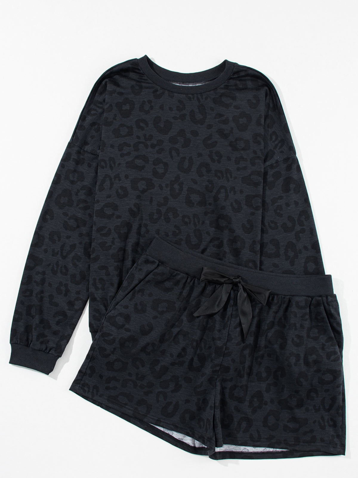 Long Sleeve Top and Shorts Two Piece Set - Lilixa.store