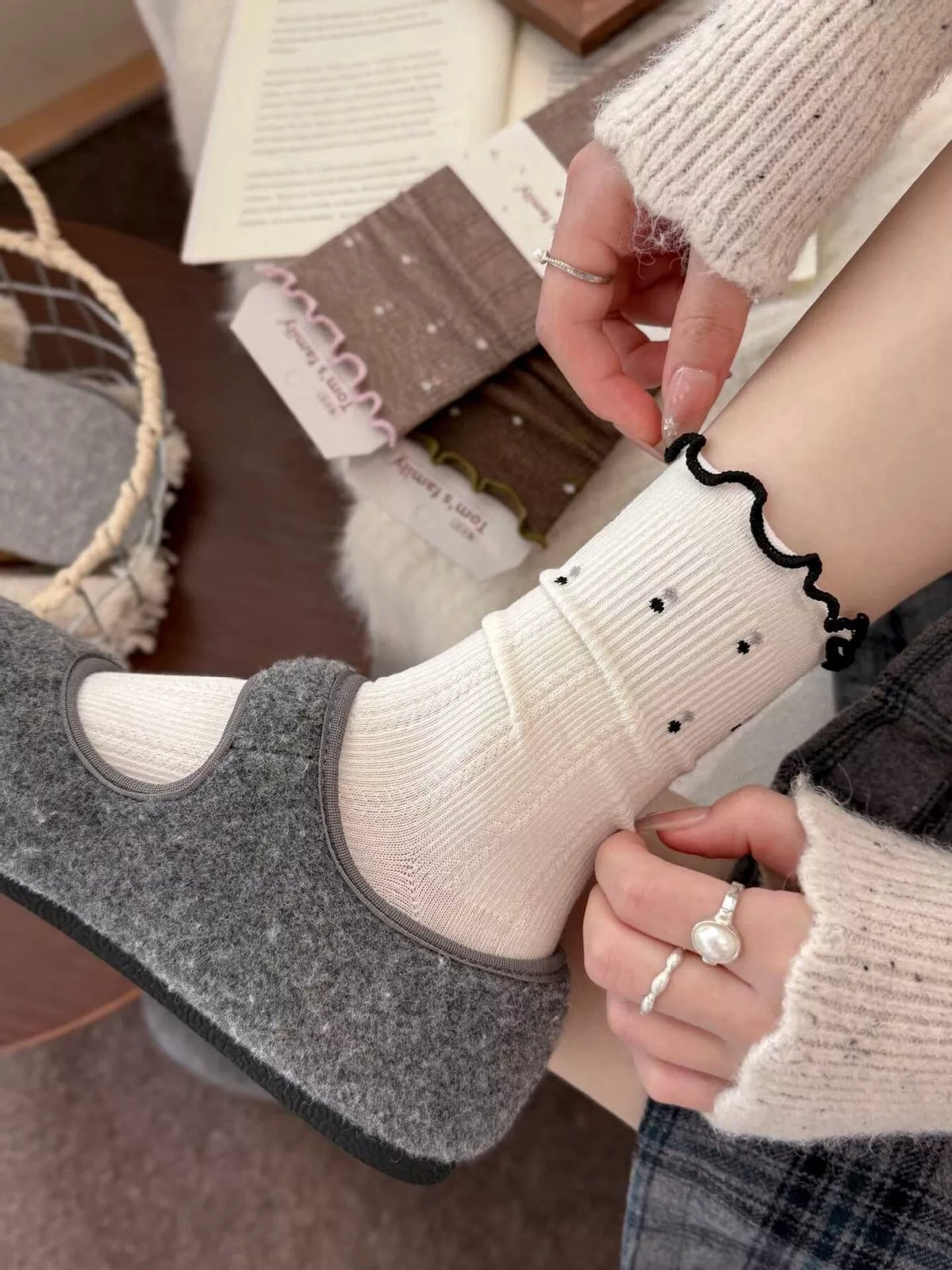 Ribbed Crew Socks - Lilixa.store