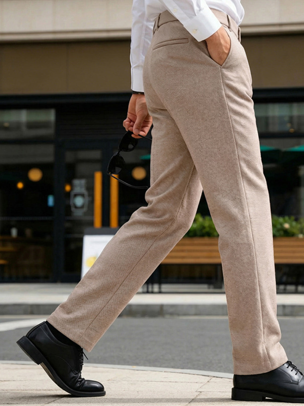 Men's Full Size Classic Fit Dress Pants Plus Size, view 4