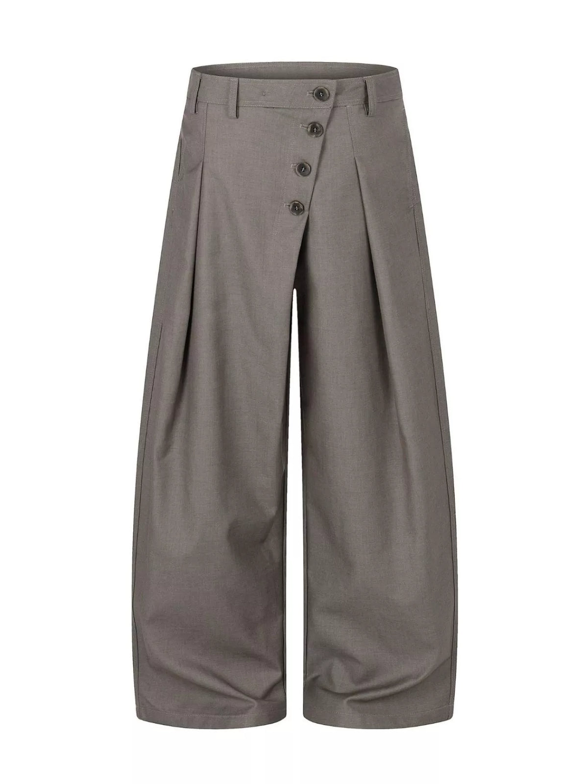 Men's Asymmetrical Button Wide-Leg Pants - Lilixa.store
