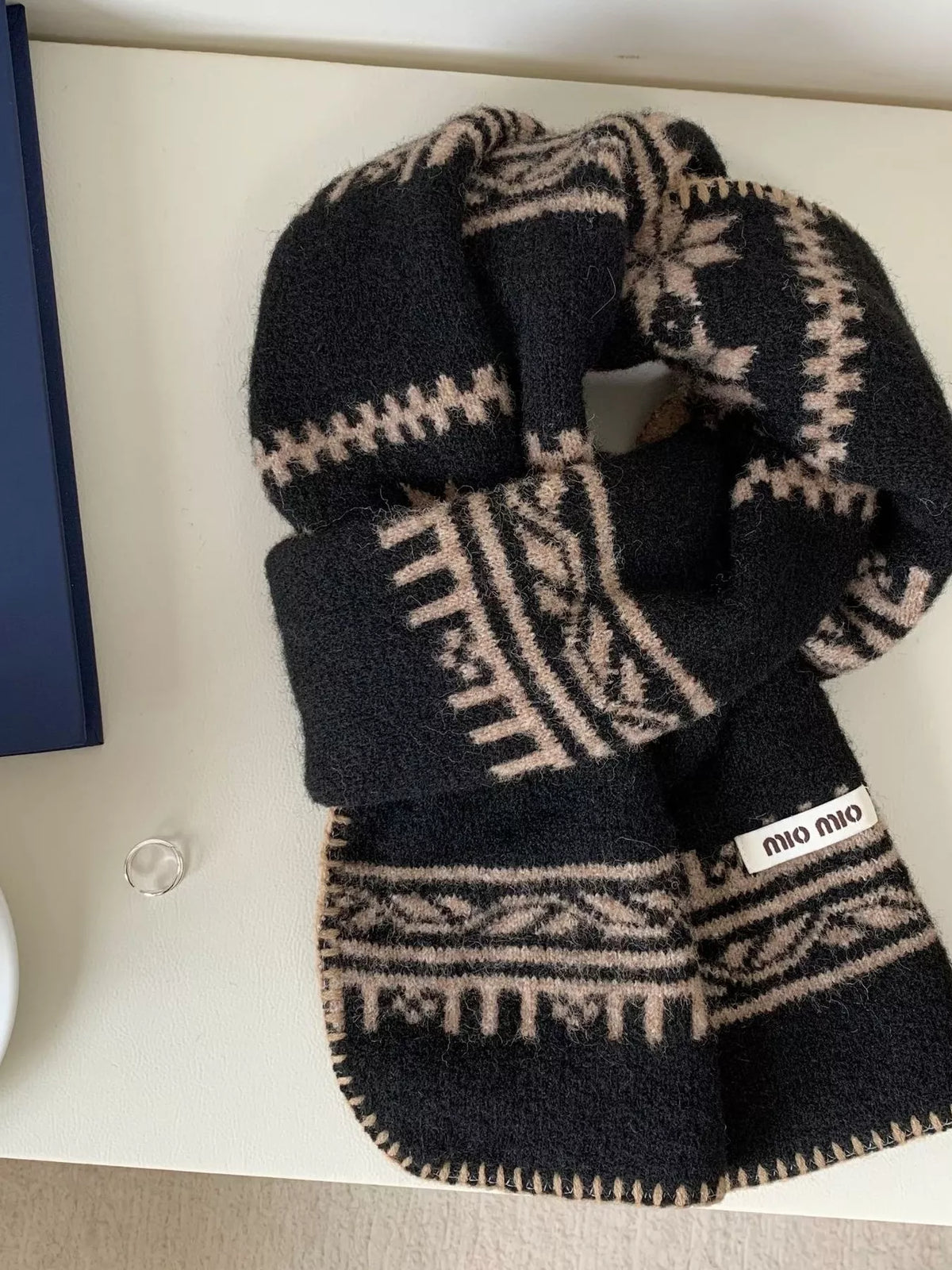 Vintage Pattern Knitted Scarf - Lilixa.store