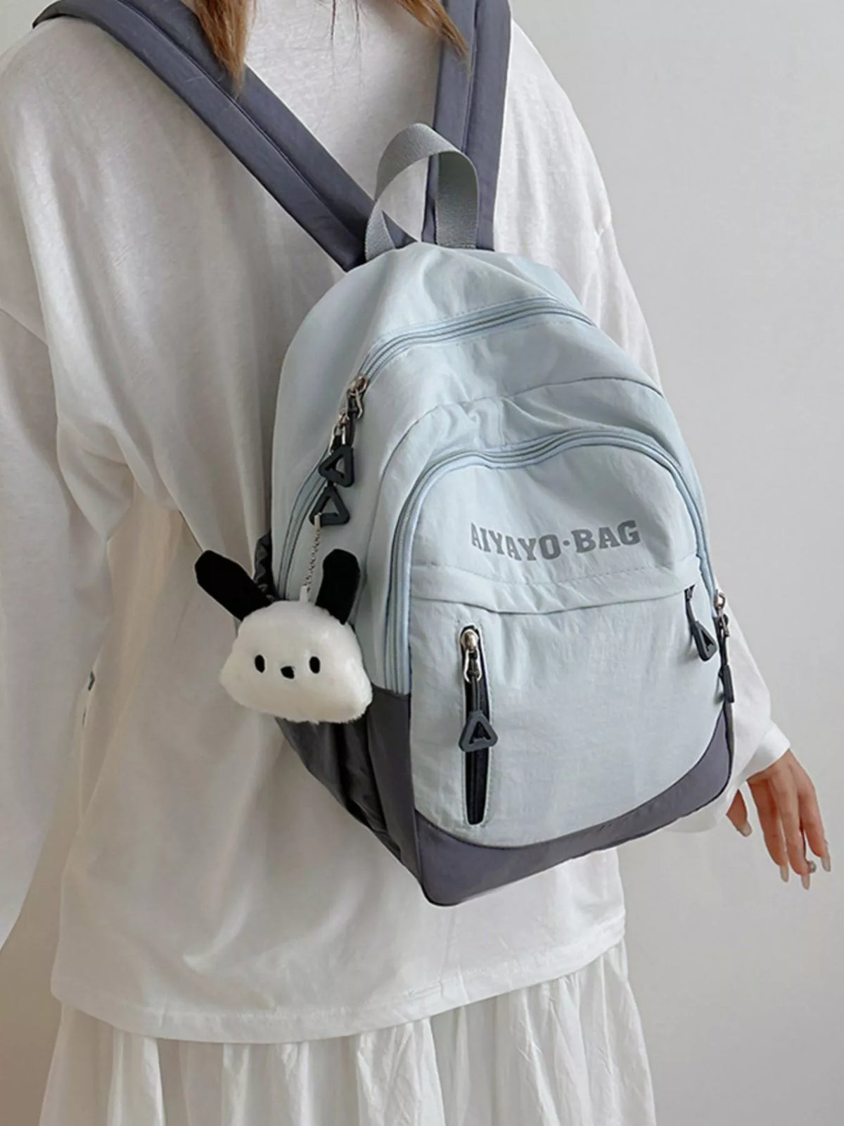 Color Block Lightweight Casual Backpack Bag - Lilixa.store