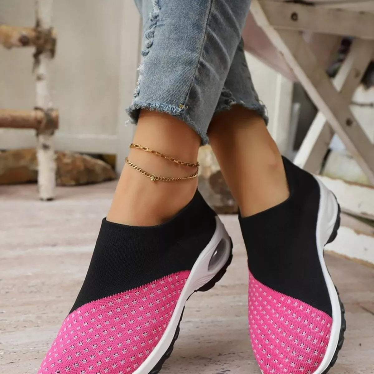 Color Block Mesh Athletic - Lilixa.store