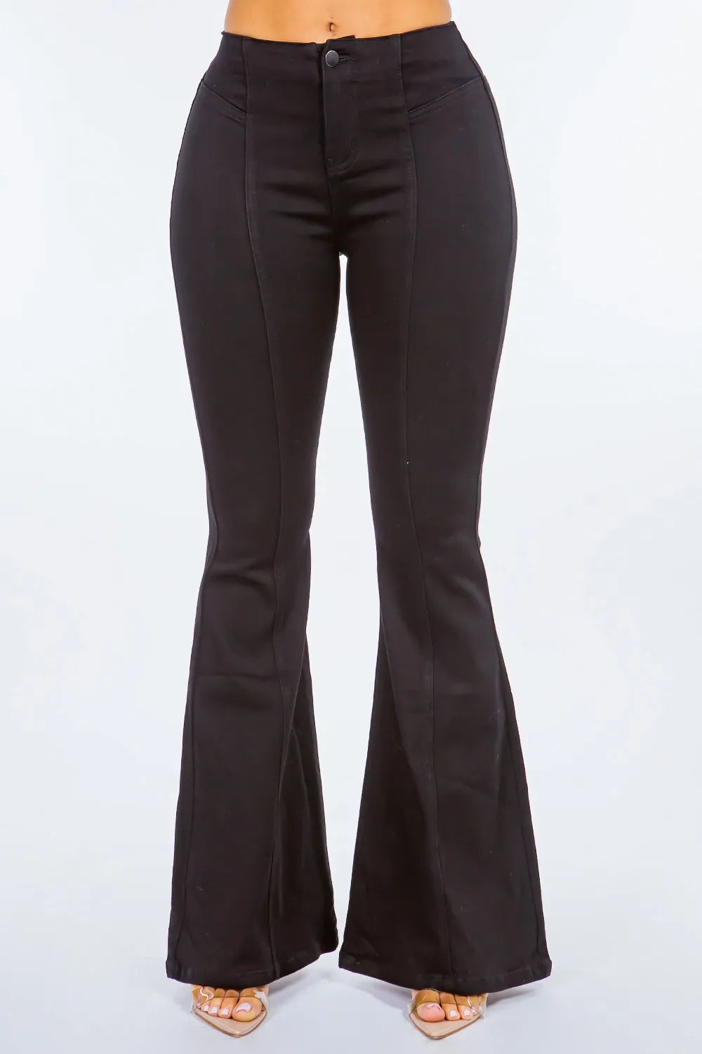 American Bazi High Waist Pull On Flare Jeans - Lilixa.store