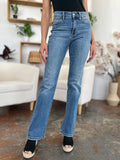 Judy Blue Full Size Mid-Rise Waist Straight Jeans Plus Size - Lilixa.store