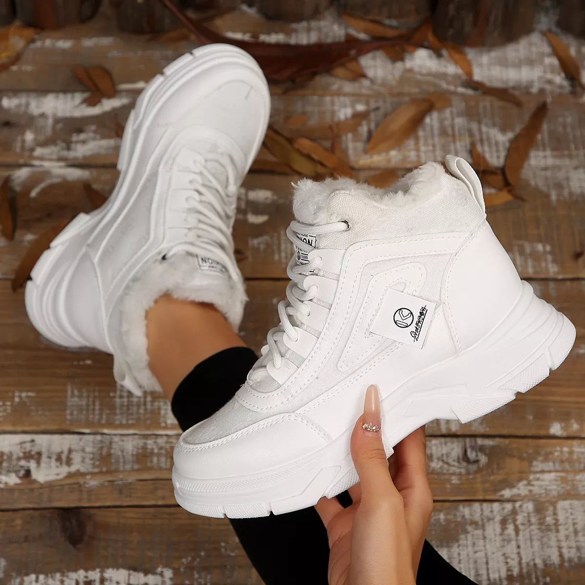 Plush Lined Ankle Boots - Lilixa.store
