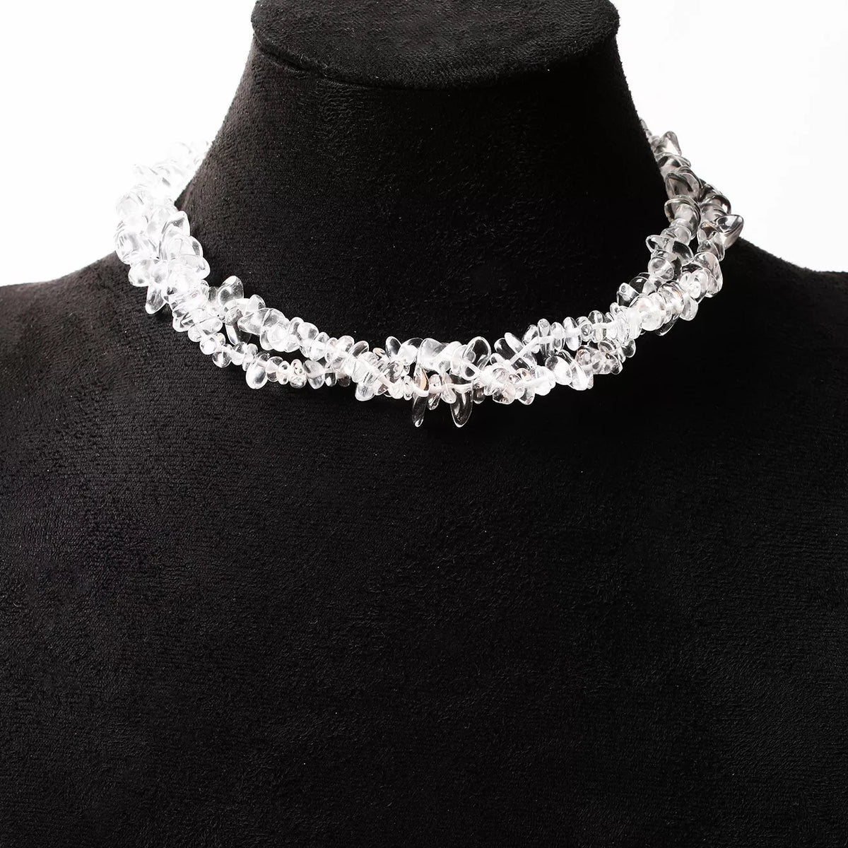 Irregular Glass Choker Necklace