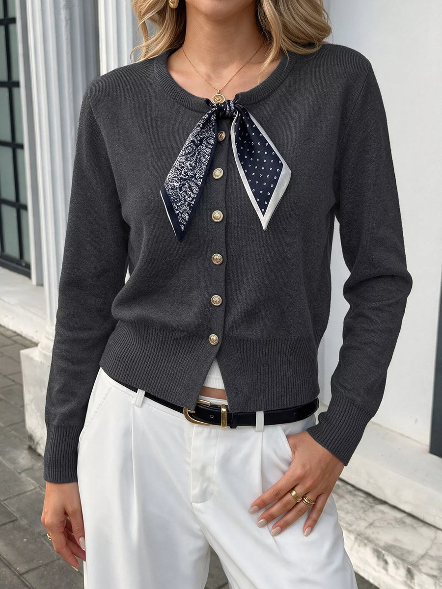 Button-Down Knit Cardigan