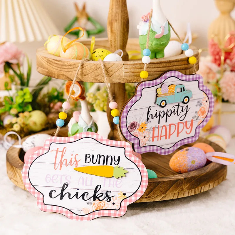 Easter Wooden Bead Hanging Widget - Lilixa.store