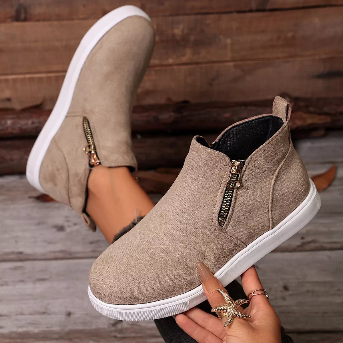 Round Toe Ankle Boots - Lilixa.store