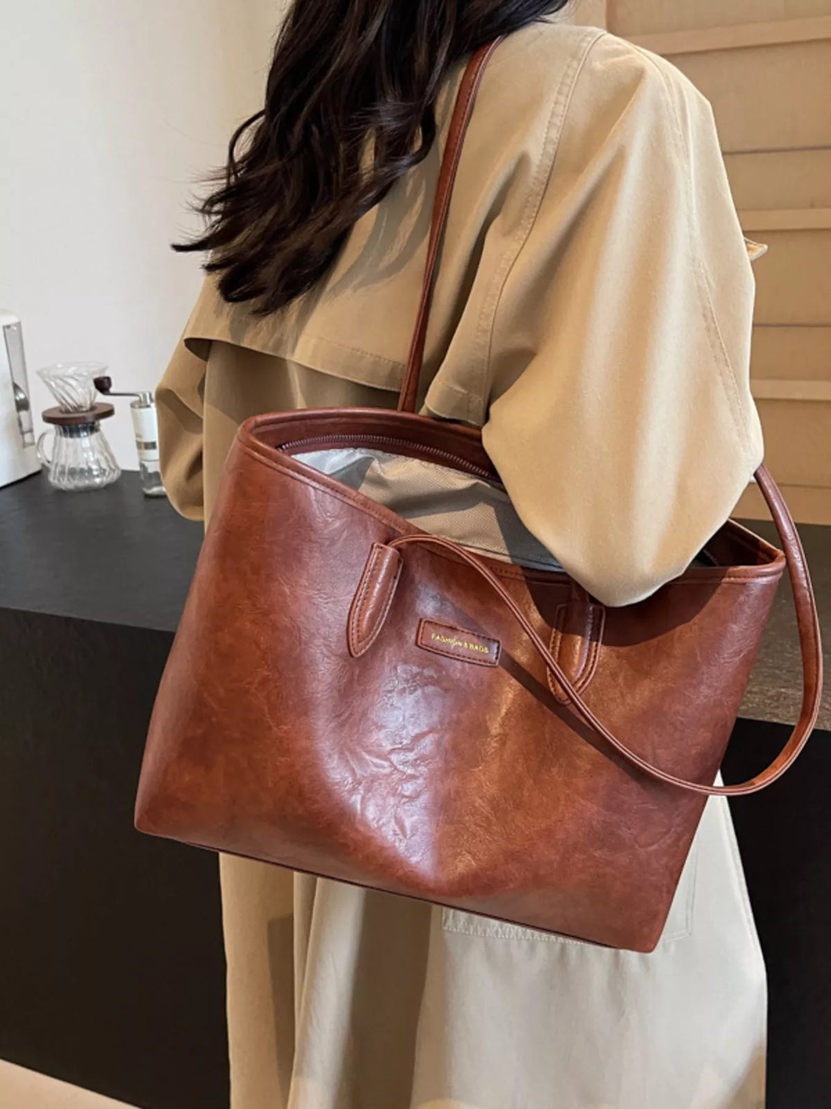 PU Leather Tote Bag